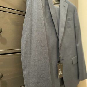 Brand new A|X suit, navy blue plaid